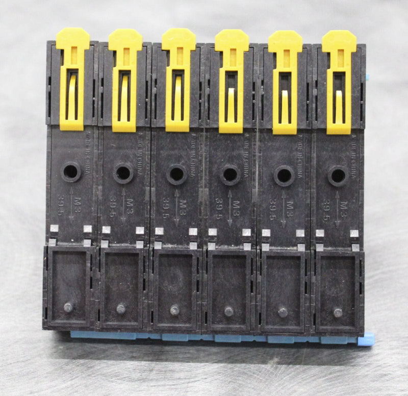 Allen-Bradley Six Relay Sockets 700-HN121 with Six Relays 700-SK0Z2Z25