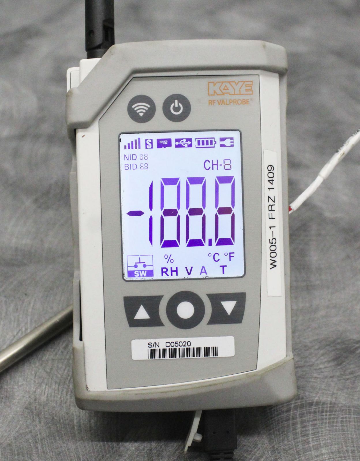 Kaye Sensorinputmodules Kaye RF ValProbe II X3001D-0-0 & 2 Temperature Sensor Probes