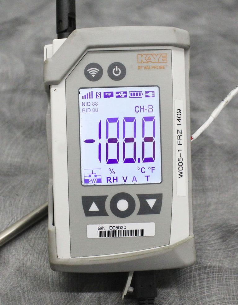 Kaye RF ValProbe II X3001D-0-0 and 2 Temperature Sensor Probes