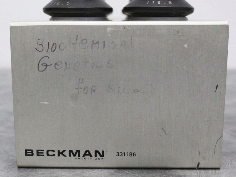 Set of 6 Beckman Coulter SW27 Centrifuge Rotor Swing-Buckets 116.5 with Rack