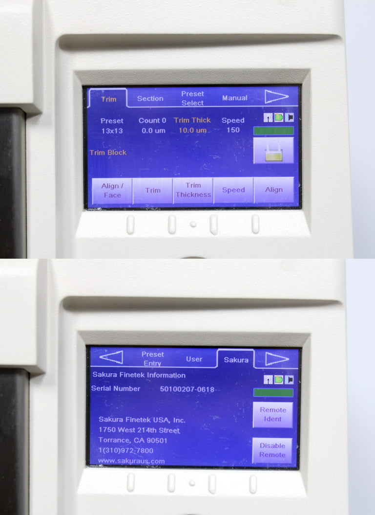 Sakura Tissue-Tek AutoSection 5010 Automatic Benchtop Microtome & Warranty