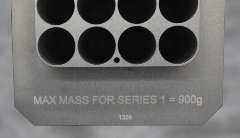 x2 Genevac HT4 Max Mass Series 1=900g  20x5-7mL 2-Part Sample Tube Holders 1326