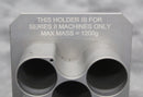 x2 Genevac HT4  Max Mass Series II-1200g 8x25mL Two-Part Sample Tube Holders 2641