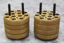 Lot of 2 Thermo Scientific 75003718 Centrifuge Rotor 12x14mL Tube Adapters