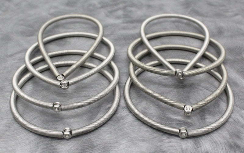 Lot of 8 Large Flask Clamp Wire Springs 8 Inch Diameter for Shakers