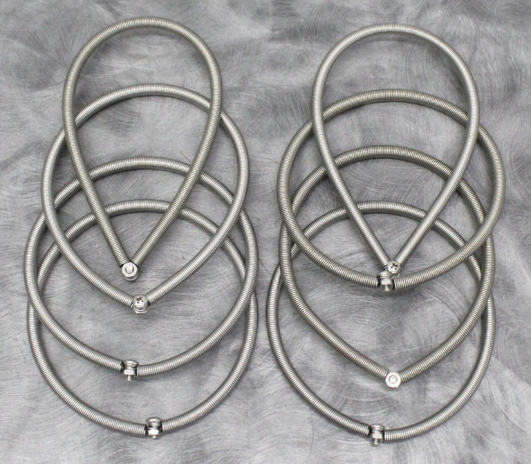 Lot of 8 Large Flask Clamp Wire Springs 8 Inch Diameter for Shakers