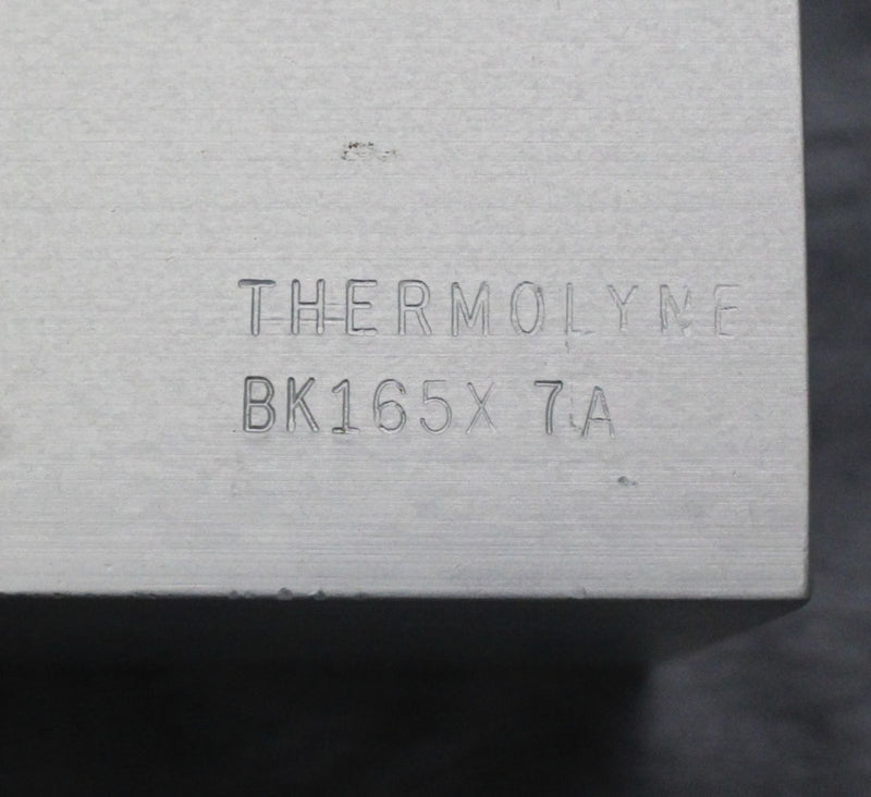 Lot of 2 Thermolyne BK165X7A Test Tube Dry Bath Heating Block 12 X 16mm