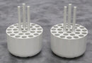 x2 Thermo Scientific 75003723 TX-750 Rotor Bucket Tube Adapters 27 x 5/7mL