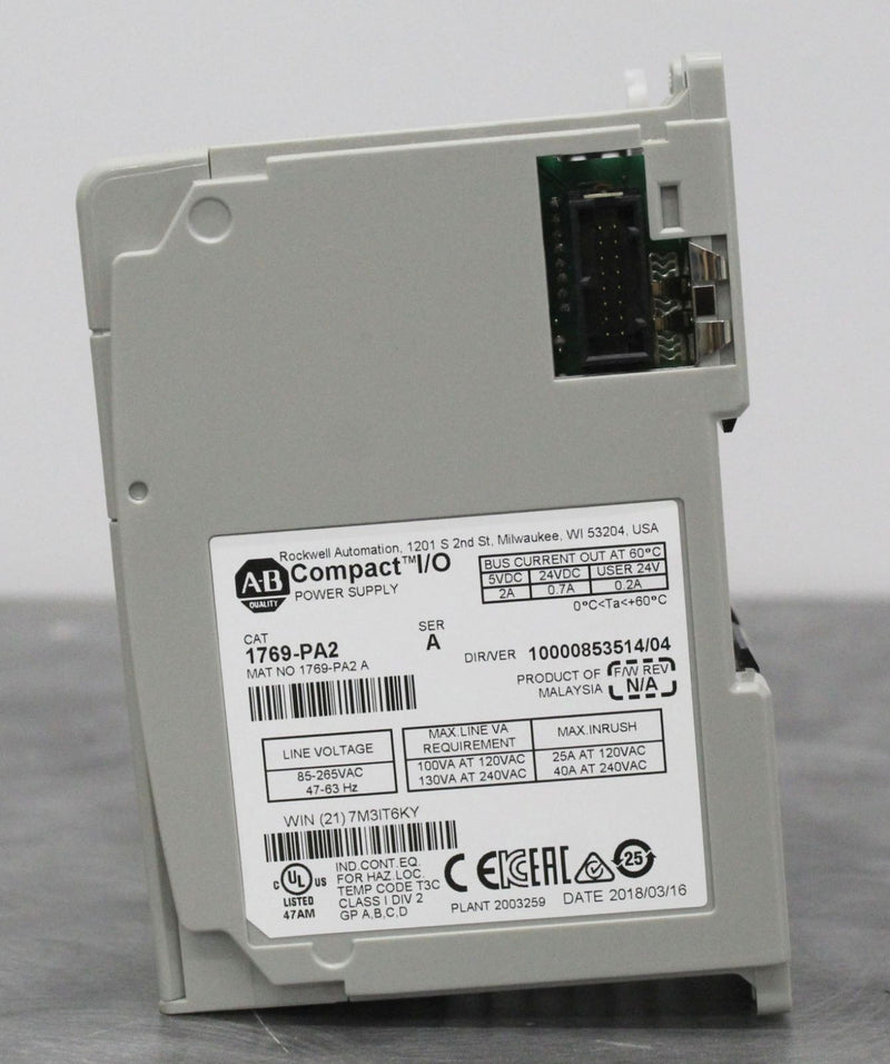 Allen-Bradley 1769-PA2 Ser. A Compact I/O Power Supply Module