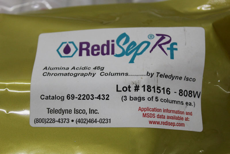 RediSep Rf Silica 48 g Flash Chromatography Columns 3/ 5 Pack Cat 69-2203-432