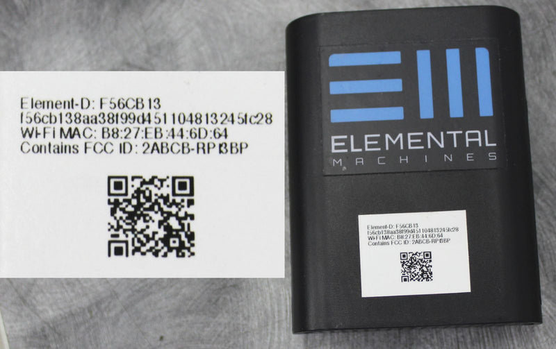x2 Elemental Machines Element-D WiFi Data & Metadata Collecting on OEM Equipment