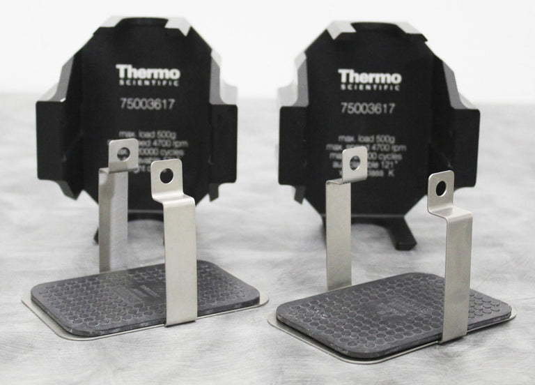 Lot of 2 Thermo Scientific 75003617 Centrifuge Rotor Microplate Buckets & Pads