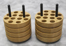 x2 Thermo Scientific 75003718 Centrifuge Rotor Bucket Tube Adapter 12x14mL