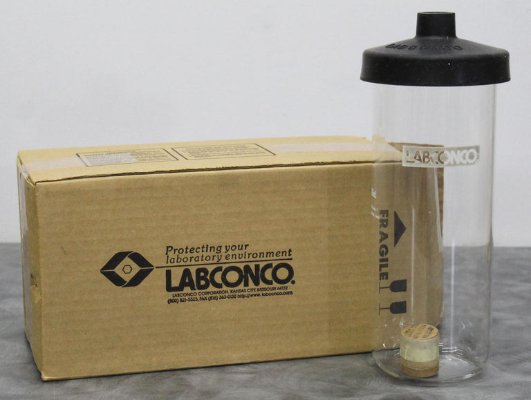 Labconco Fast-Freeze 75430 Clear Glass Drying Flask 1200mL with Lid NIB